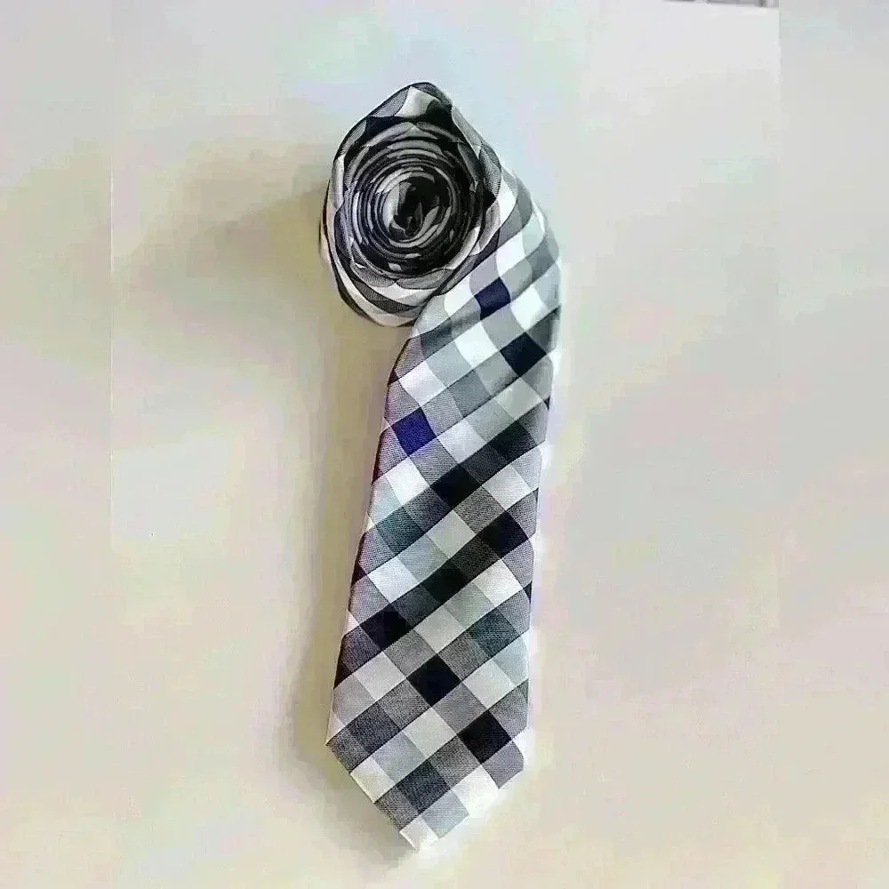 Bedford Brooke diagonal stripped tie green/black